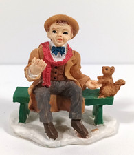Uncle Billy w/ Pets It's a Wonderful Holiday Bird Feeding Squirrel Bench No Bird picture
