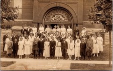 RPPC Real Photo Postcard Missouri Independence Graduation Rural Schools 1913 picture