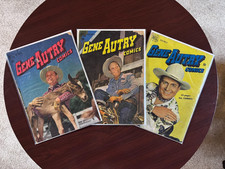 (Lot of 3 Comics) Gene Autry Comics #20 #21 #33 (Dell 1948) Golden Age Western picture