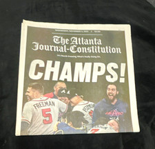 The Atlanta Journal-Constitution CHAMPS Newspaper Front Page Nov 3, 2021 picture