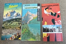 1950s Gotthard Railway Mt Pilate Pilates Switzerland Travel Brochure Lot (3) picture