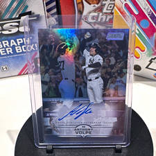 Topps 2024 Stadium Club Anthony Volpe SCBA-AV Hard Signed Auto 03/25 picture