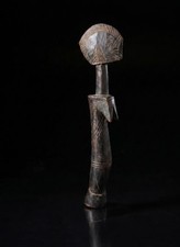 Mossi Biiga Fertility Doll 13 inch Burkina Faso Hand-Carved Dark Wood Folk Art picture