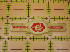Vintage Tabacos Primeros Cigar Band Red Gold Foil Sailing Ship Ephemera picture