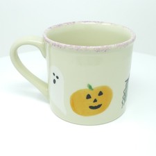 Starbucks Barista Halloween Mug Hartstone Coffee Teacup Hand Painted 14 oz picture
