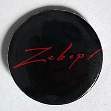RARE Vintage 1981 CARLOS SANTANA promo pinback button Zebop pin badge rock 1.25