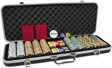 Monte Carlo Poker Set: 500 Premium 14g Chips, ABS Case & Cards Included picture