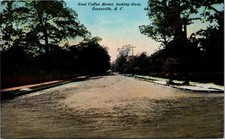 Postcard SC Greenville East Coffee Street Looking West ~1910 S77 picture