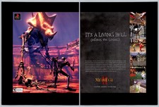 Sony Playstation MediEvil II 2 Gothic Journey Game 2000 2Page Advertisement picture