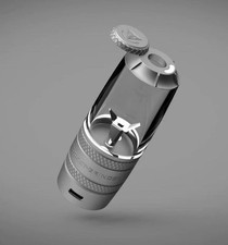 Tiny Pocket Electric Grinder Herb Rechargeable Tri Innovation Series Led Silver picture
