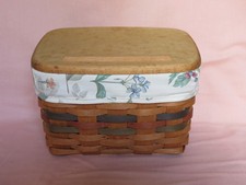 Longaberger 1994 Shades of Autumn Recipe Basket Set picture