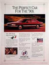 1991 Buick Park Avenue Ultra Car Ad Magazine Print Vintage Automobile Sedan picture