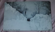 Rppc - Aftermath Of Blizzard Mar 3, 1914 Buck Hill Falls, PA - GV Miller 5.5