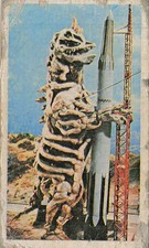 Vintage Japanese Menko Card Kaiju Monster Gomora Rocket Spaceship Uchusen picture