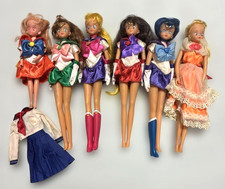 Sailor Moon Doll 6 Piece Set Vintage 1993 1995 Bandai Sailor Moon Ages 13+ Used picture