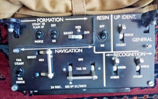 WWII RAF Lighting Control Panel. Battle Of Britain. picture