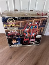 RARE GEMMY 2007 CHRISTMAS FERRIS WHEEL 5 Ft 6 CHARACTER SWING - For Parts Repair picture