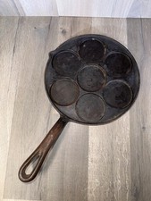 Alfred Andersen & Co  Cast Iron Palette Fry Pan Minn late 1800s Antique picture
