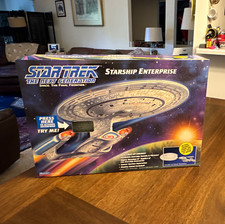 Playmates Star Trek TNG Starship Enterprise Toy w/ Sounds & Phrases Stand picture
