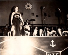 Vintage 1940s-50s Big Band Singer & Orchestra Stage Performance Photo Tommy picture