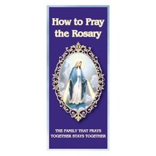 How to Pray the Rosary Pamphlet - Large Print picture