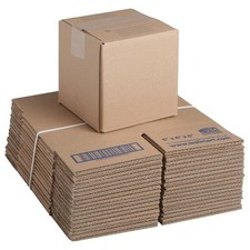 Recycled Shipping Boxes 6x6x6 Kraft Cardboard Boxes 30 Pack picture