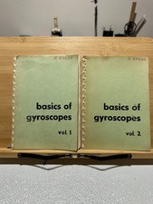 Basics of Gyroscopes Vol 1 & 2 Book Vintage Physics Rare picture