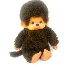 1974 Sekiguchi Big Monchhichi Plush Monkey Doll 17-inch Retro Collectible picture
