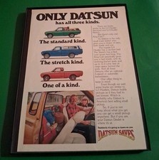 Datsun Li'l Hustler Framed Print Ad 1975 8.5x11   picture