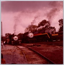 Chessie Steam Special # 2101 and 2 Other Locomotives Trains - 8 x 8 Inch Photo picture
