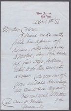 ROSCOE CONKLING - AUTOGRAPH LETTER SIGNED 04/08/1883 picture