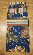 VTG C&F Enterprises Hartford Jacobean Floral Napkins Set of 6 Reversible Stripe picture