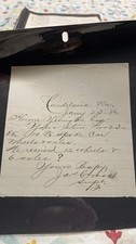 1886 Handwritten Document from Candelaria, Nevada picture