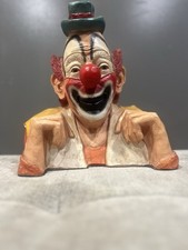 ANTIQUE ESCO 1990 LOU JACOBS PLASTER BUST USED CONDITION RINGLING BROTHERS CLOWN picture