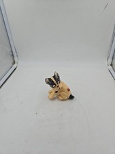 Rare Vintage Cute Goggly Eyes Bulldog Soap Figure with Lady Bug No Box picture