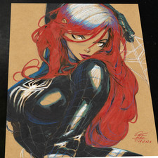 Mary Jane Watson Art Print Signed 8.5x11 | Art by Keyeske picture