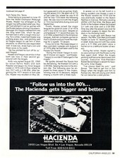 1980 Hacienda Resort Hotel & Casino Print Ad, Las Vegas Follow Us Into The 80's picture