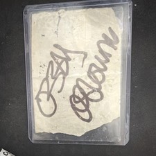 Signed Original Celebrity Autograph Cut/Paper in Protective Sleeve/Holder picture