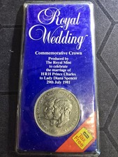 π¬π§ 1981 ROYAL WEDDING CROWN CHARLES & DIANA 25P COIN picture