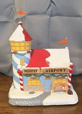 NEW Hawthorne Village Rudolph Christmas Town MISFIT AIRPORT picture