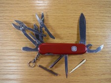Wenger Tradesman Swiss Army 85mm Knife - Red, Rare/Retired picture