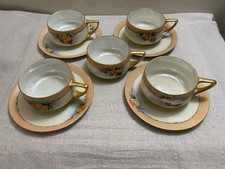 Four Sets Rosenthal Selb Bavaria Wild Rose Cups & Saucers Signed picture