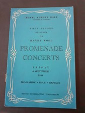 1946 Season September 6th BBC Proms Promenade Sir Henry Wood's picture
