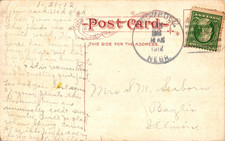 1912 Trumbull Nebraska Postmark Hastings NE Congregational Church Postcard picture