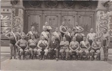 Vintage RPPC - Group chunky Polish athletes - Breslau - 1928 - Gay interest picture