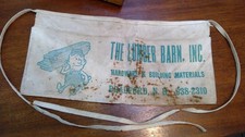 Vintage Carpenter's Nail Apron Cloth The Lumber Barn, Inc.  Bradford N.H. picture