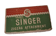 Antique Singer ZigZag Attachment 160620 w/Manual & Original Box- USA -Pre-owned picture