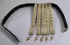 Roman Belt Heavy Brass Leather Belt Medieval Greek Spartan Cingulum Centurion picture