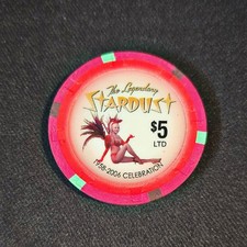 Vintage Stardust $5 Casino Chip 2006 Celebration Obsolete Showgirl LTD Rare  picture