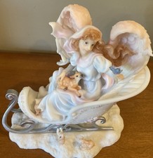 Vintage Roman Inc Seraphim Classics Genevieve Winter Enchantment 2002 8”x7”x5” picture